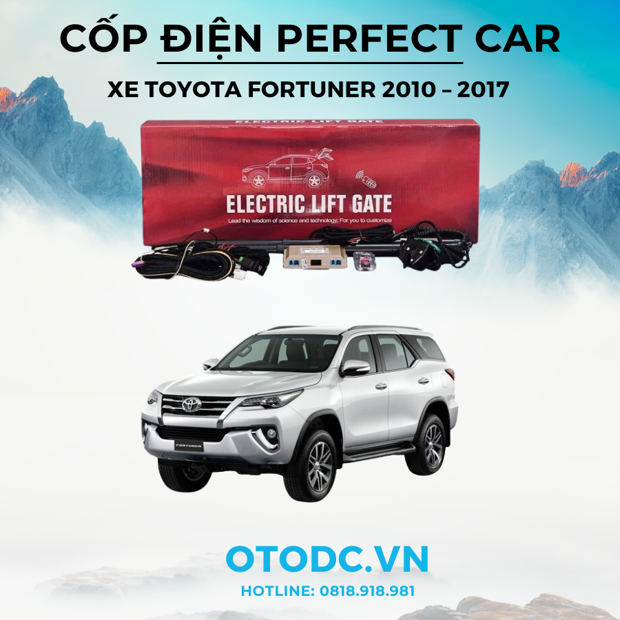Cốp Điện Xe Toyota Fortuner 2010 – 2017 Chính Hãng Perfect Car