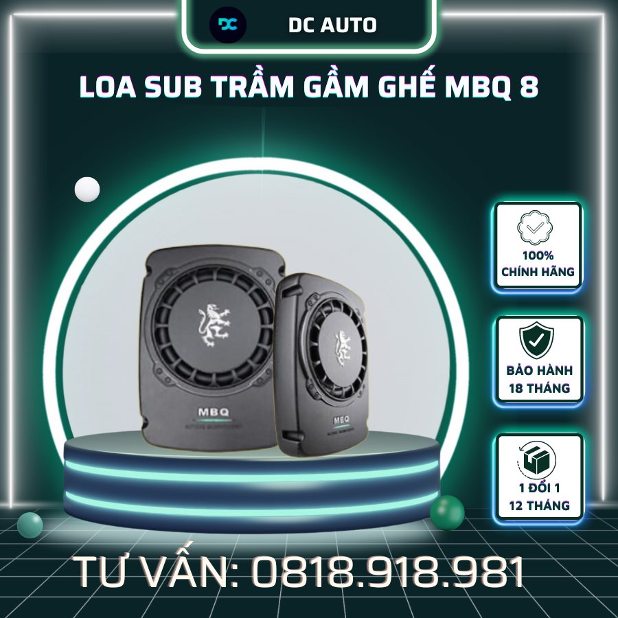 Loa Sub Trầm Gầm Ghế MBQ 8 Sư Tử - MBQ 800RL Cao Cấp
